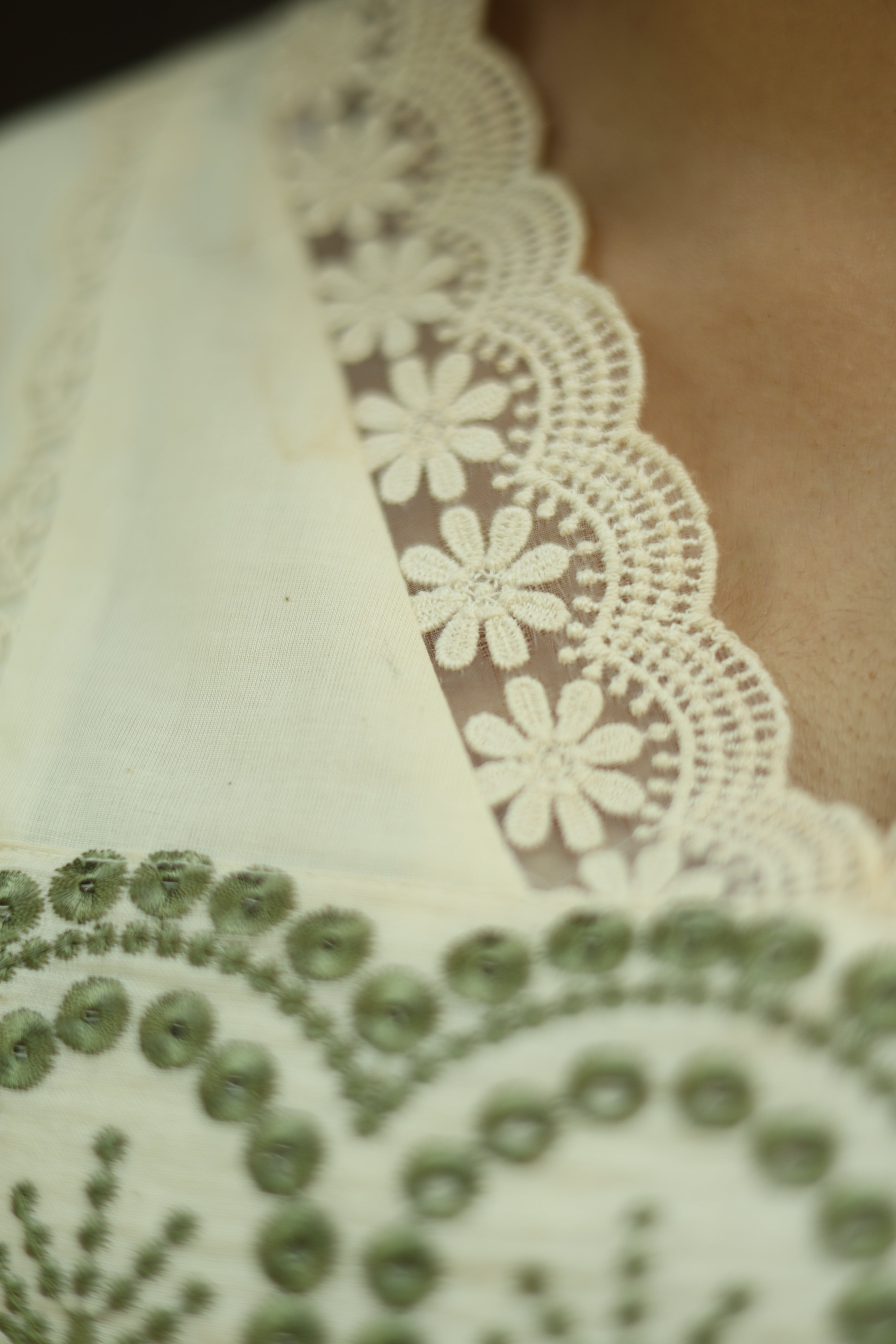 Flex Cotton Handblock Kurti – Green | Vishu Collection