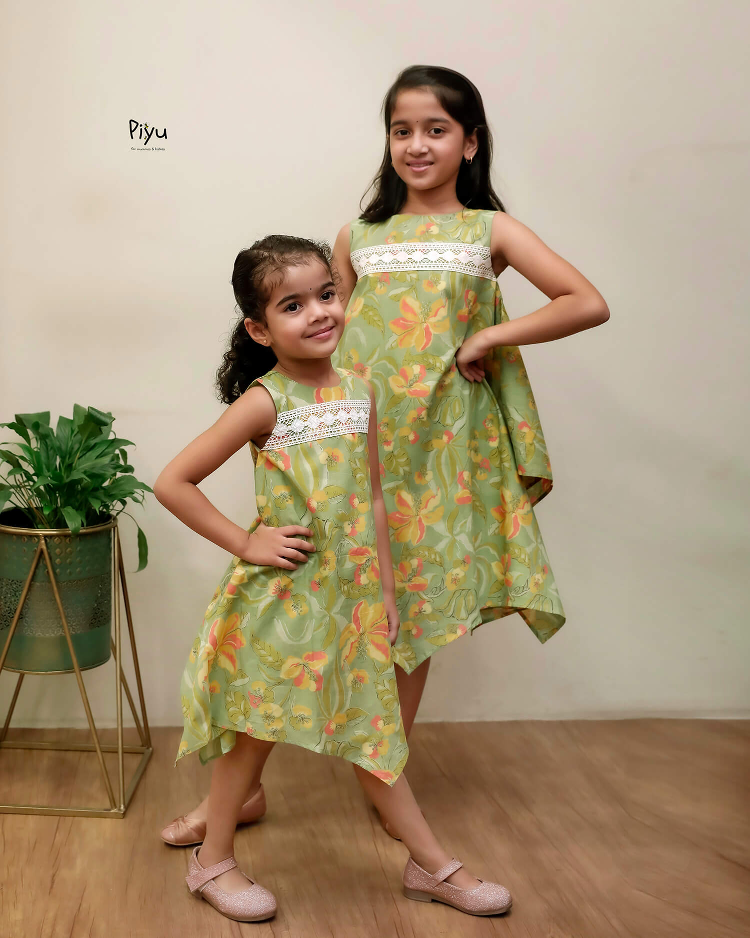 Cotton Frock: Lace Trim & Modern Zigzag Cut