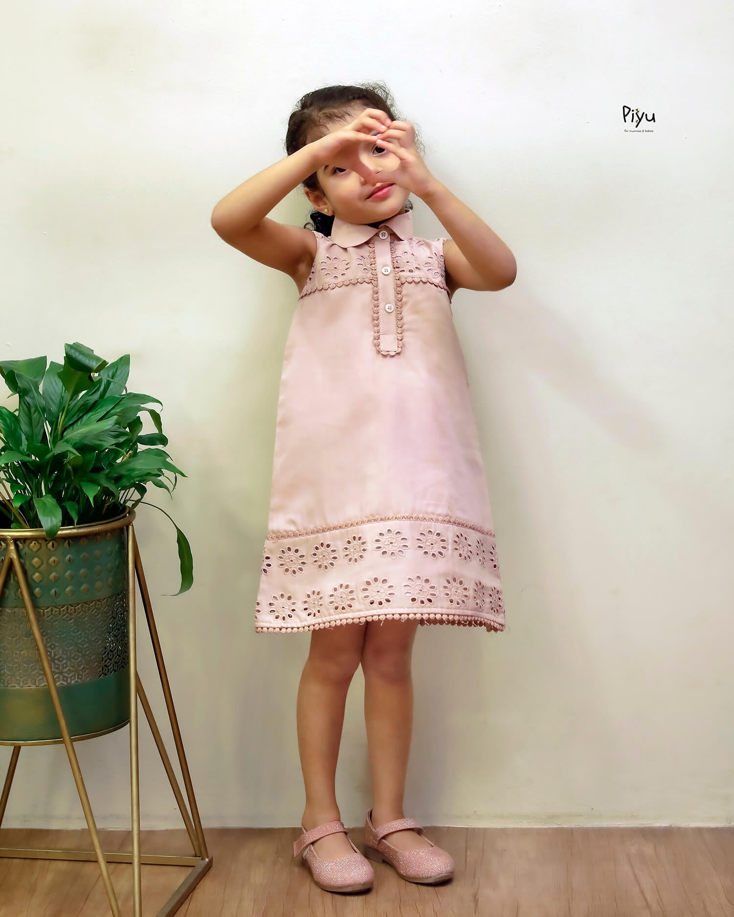 Cotton Frock for Girls: Soft, Breathable and with Lining.