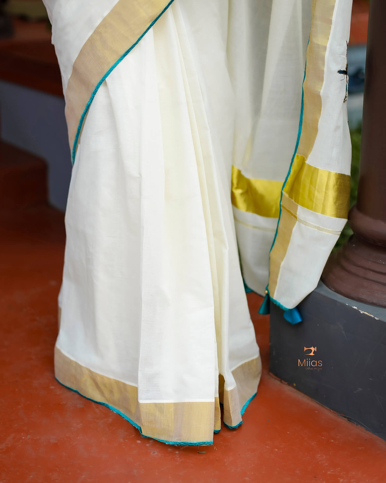 Kerala Cotton Saree & Unstitched Blouse-Onam 2025