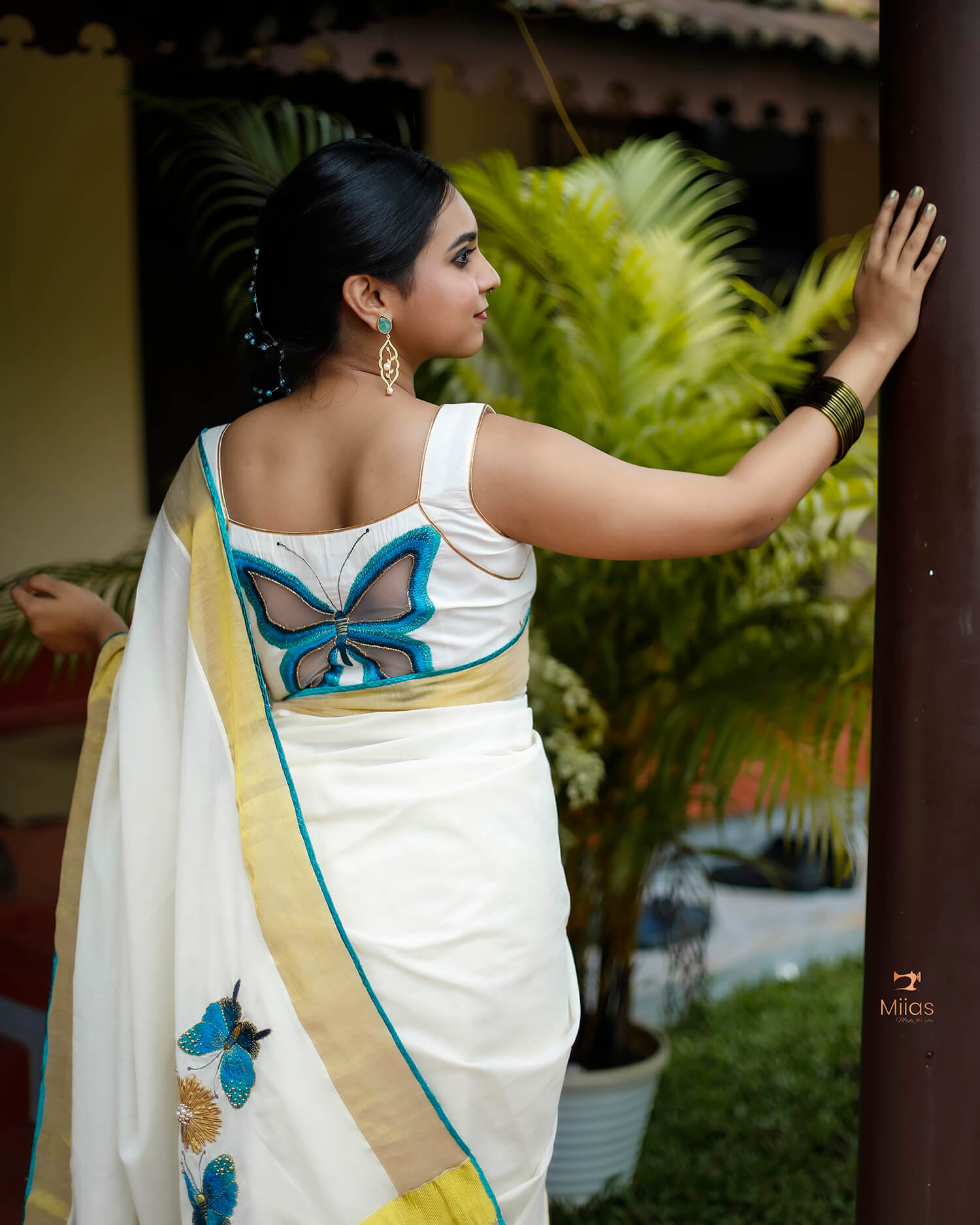 Kerala Cotton Saree & Unstitched Blouse-Onam 2025