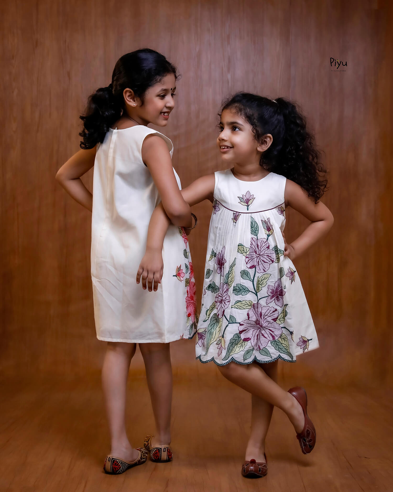 Soft Kora Cotton Embroidered Girls' Frock
