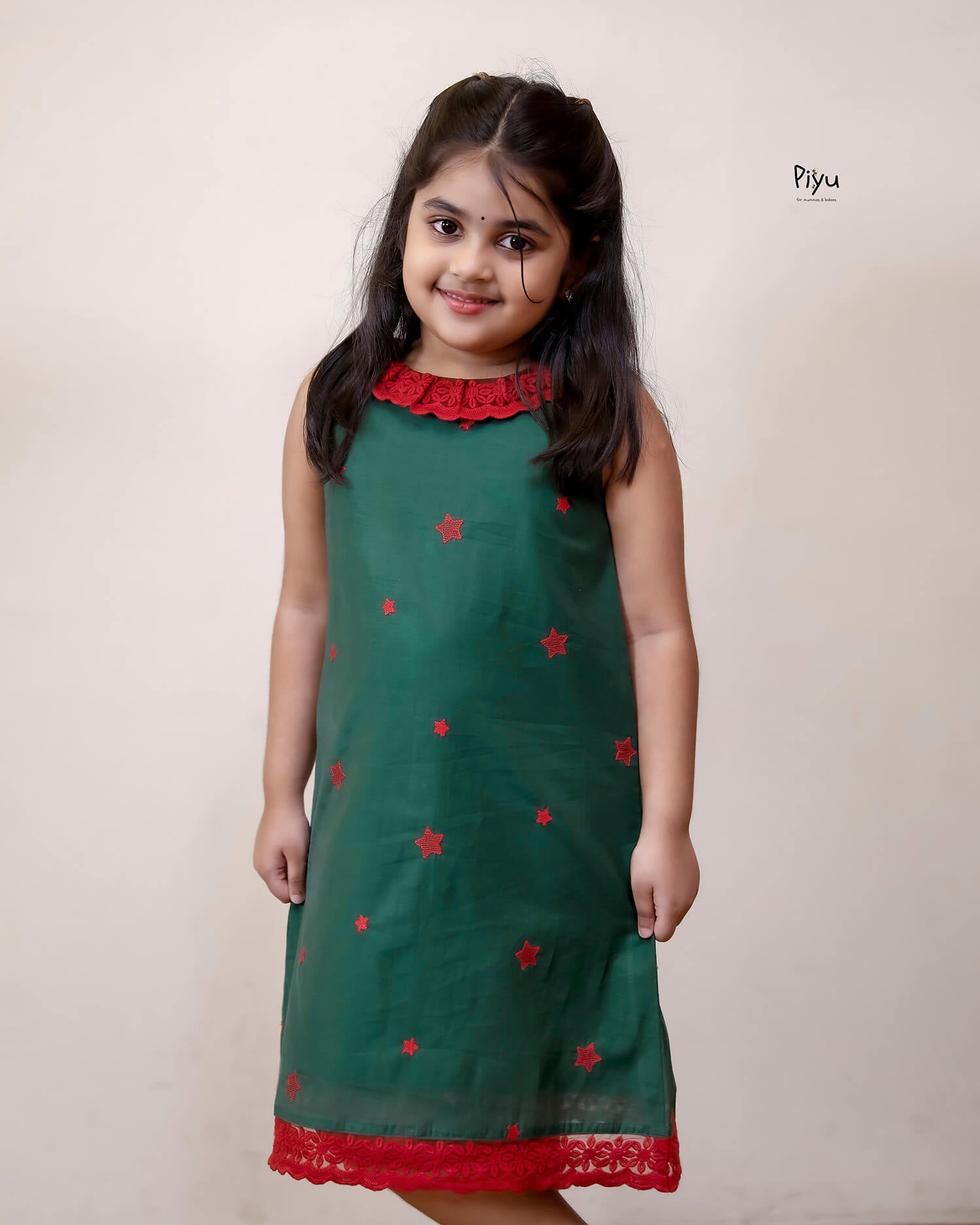 Mul Chanderi A-Line Frocks: Embroidered & Lace-Trimmed