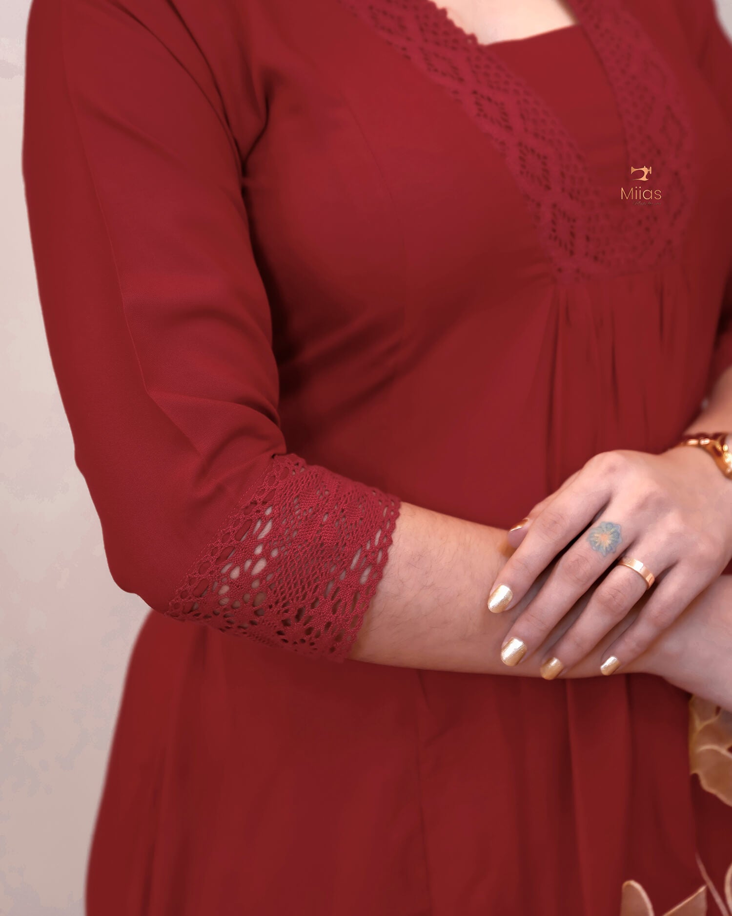 Rayon Cotton Dress Kurti | Stylish Three-Panel Cut & Pocket