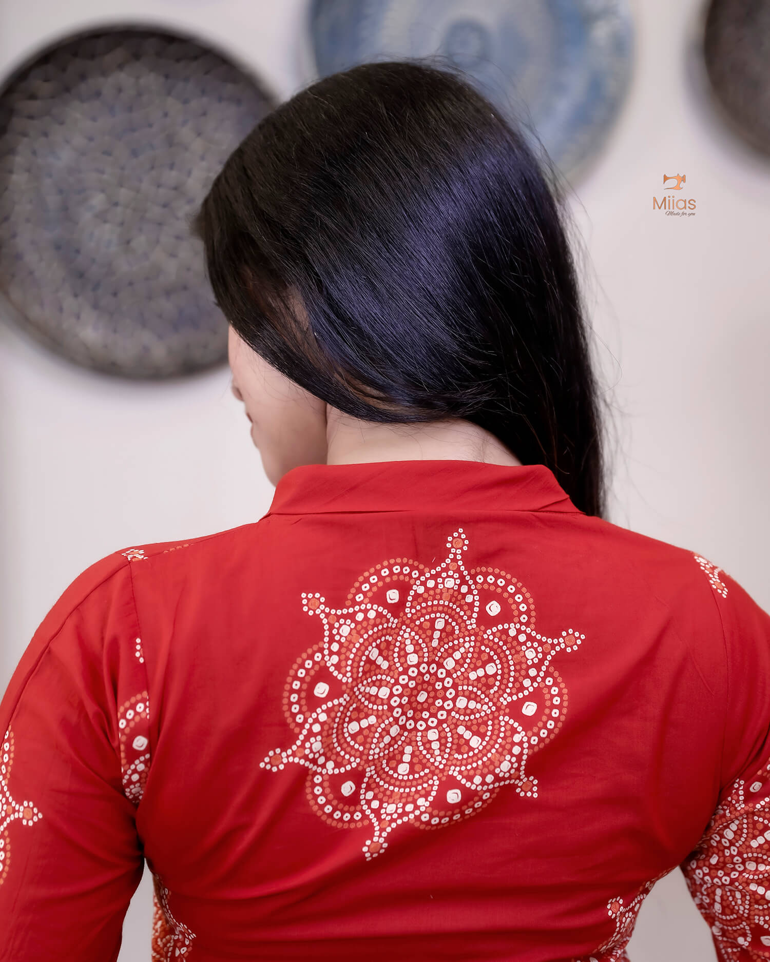 South Cotton Dress Kurti: Crochet Lace & Pocket