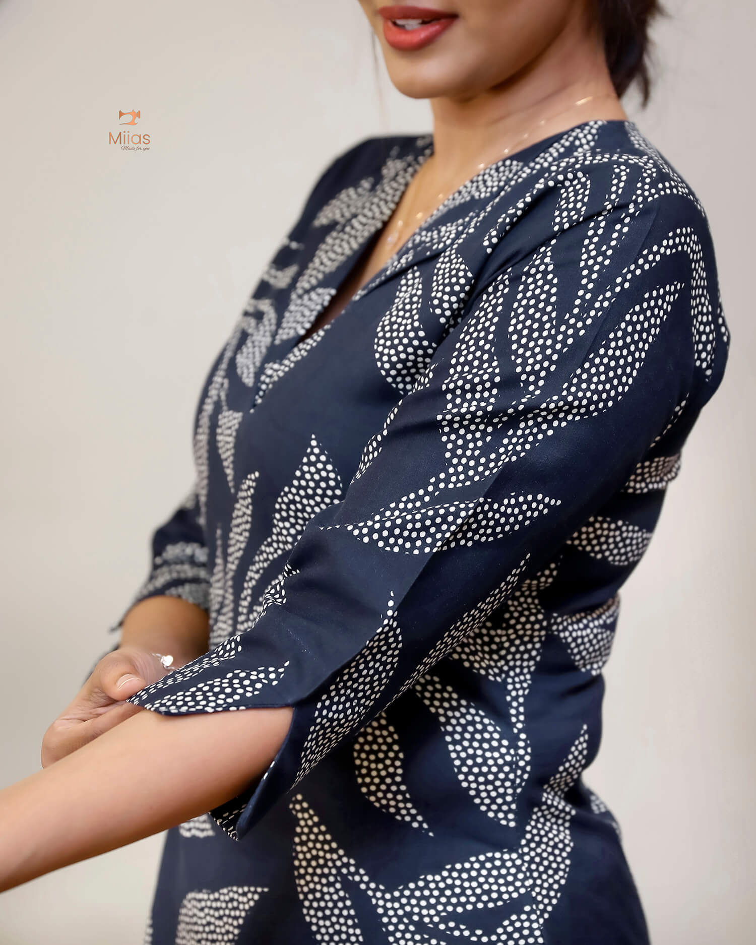 Vatican Fabric Co-ord Set - Elegant Top & Cotton Pants
