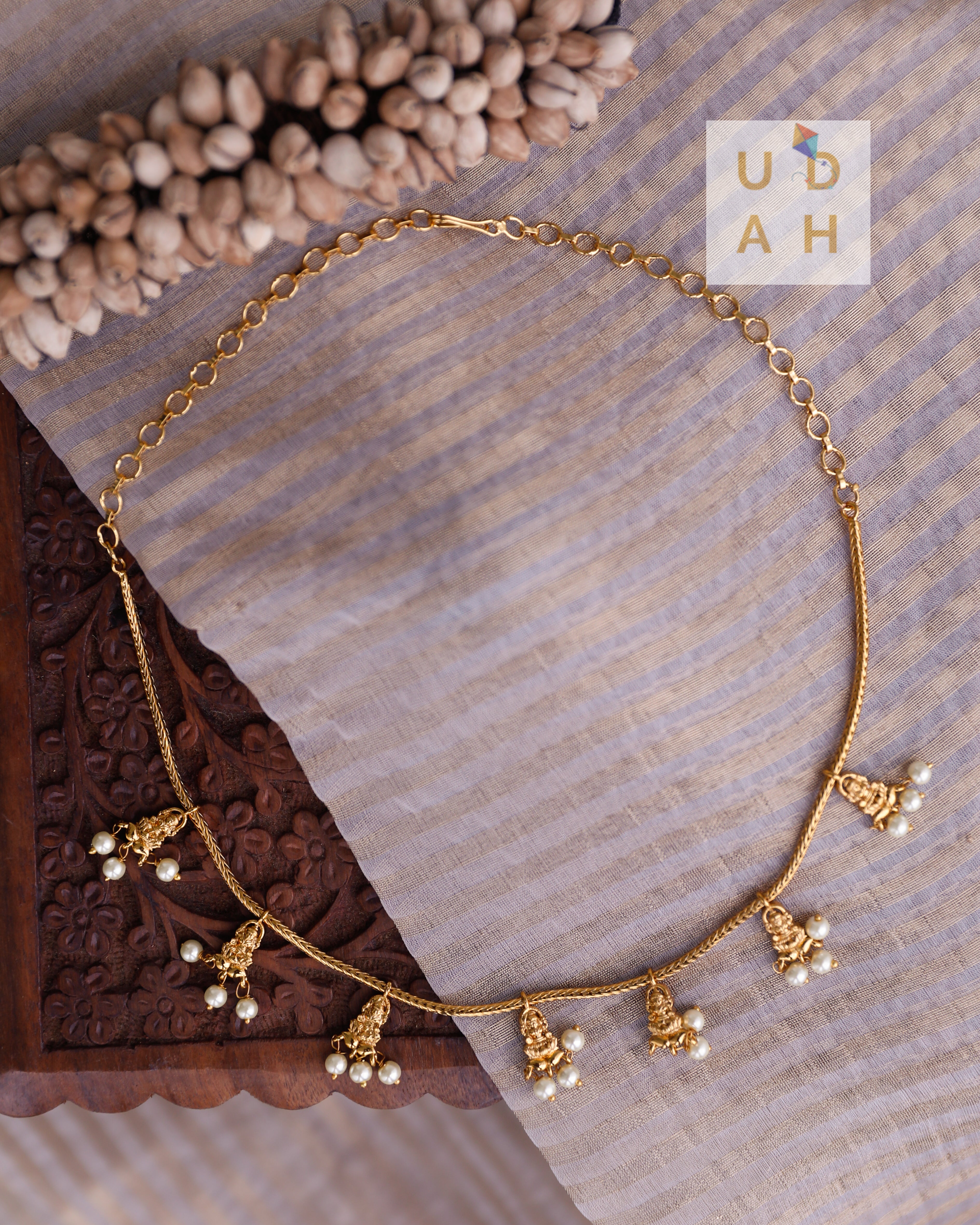 Lakshmi Charm Pearl Chain