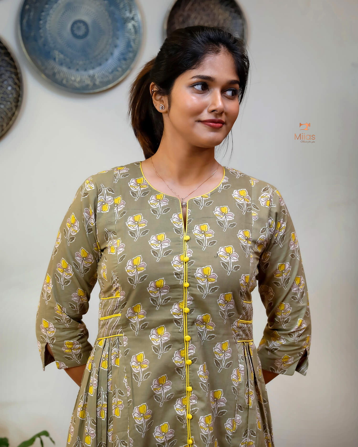 Cotton Co-ord Set: Effortless Style & Comfort-Moss Green