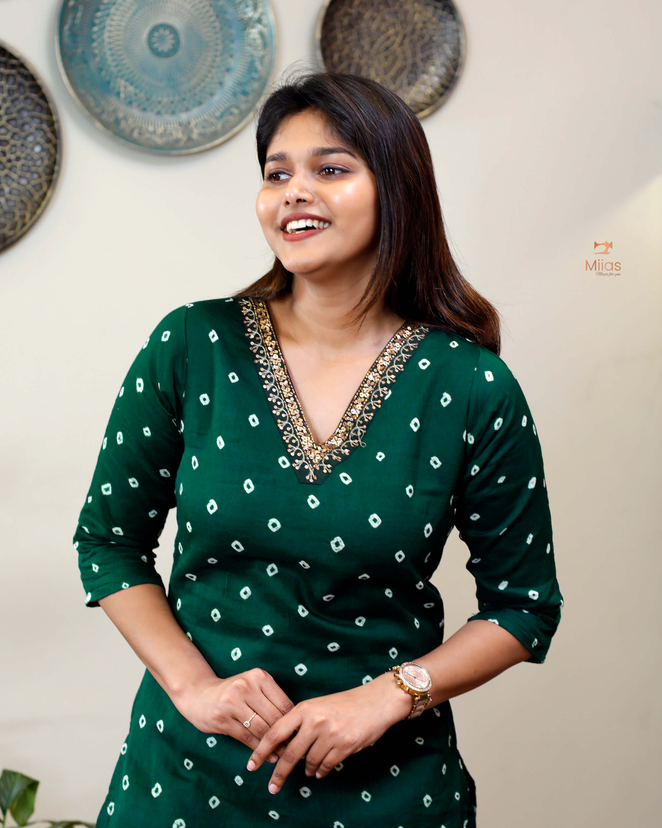 Bandhani Printed Mul cotton Co-ord set