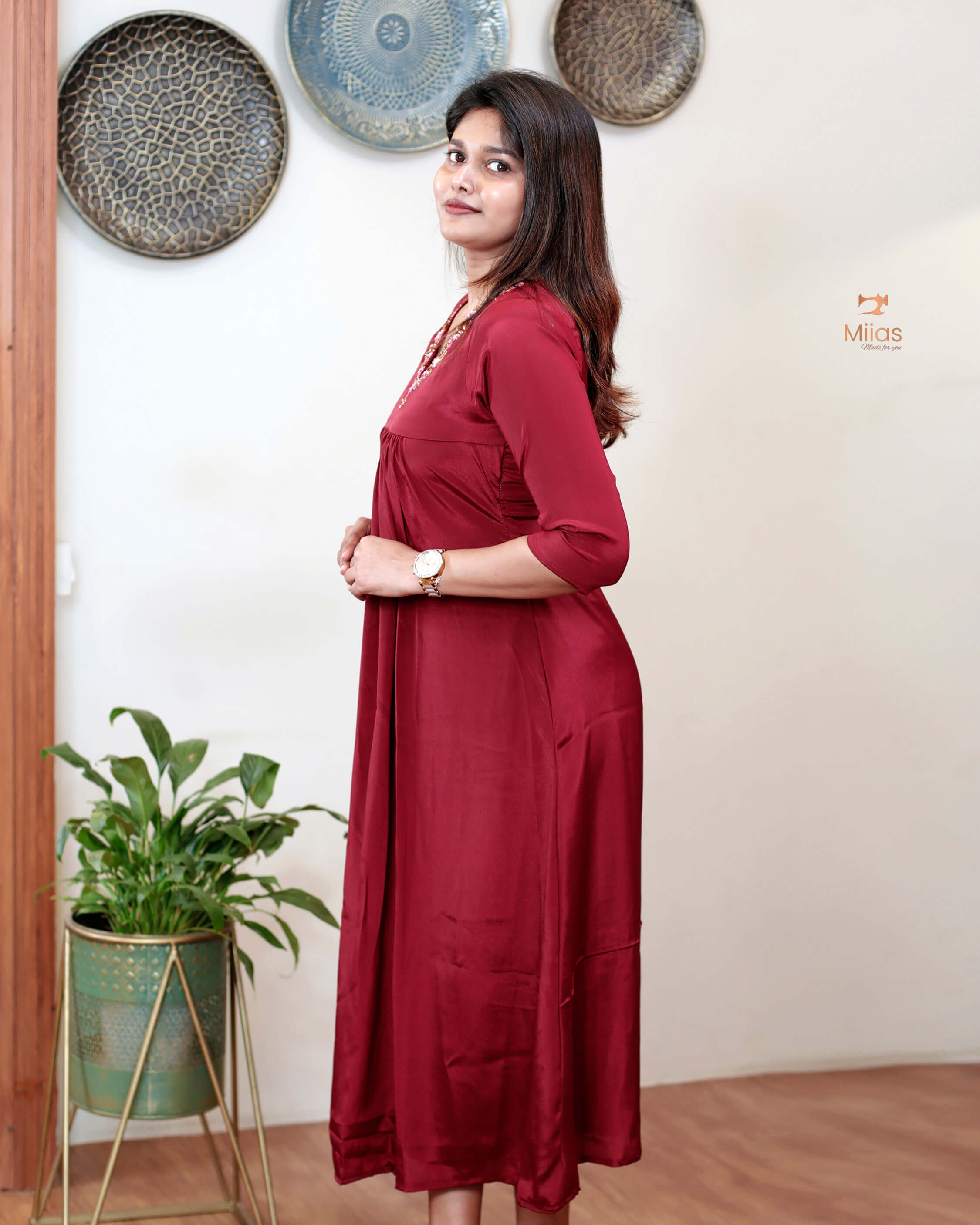 Crepe silk dress-style kurti