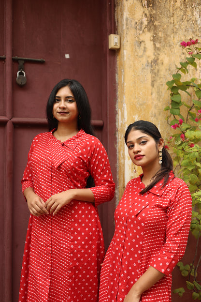 South Cotton Kurti: Chic Three-Panel Cut & Side Pocket