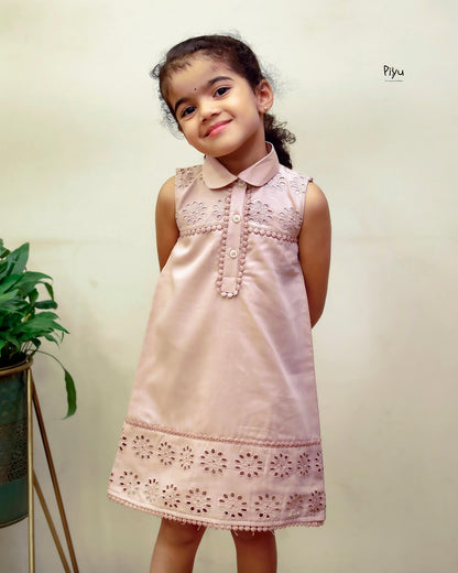 Cotton Frock for Girls: Soft, Breathable and with Lining.