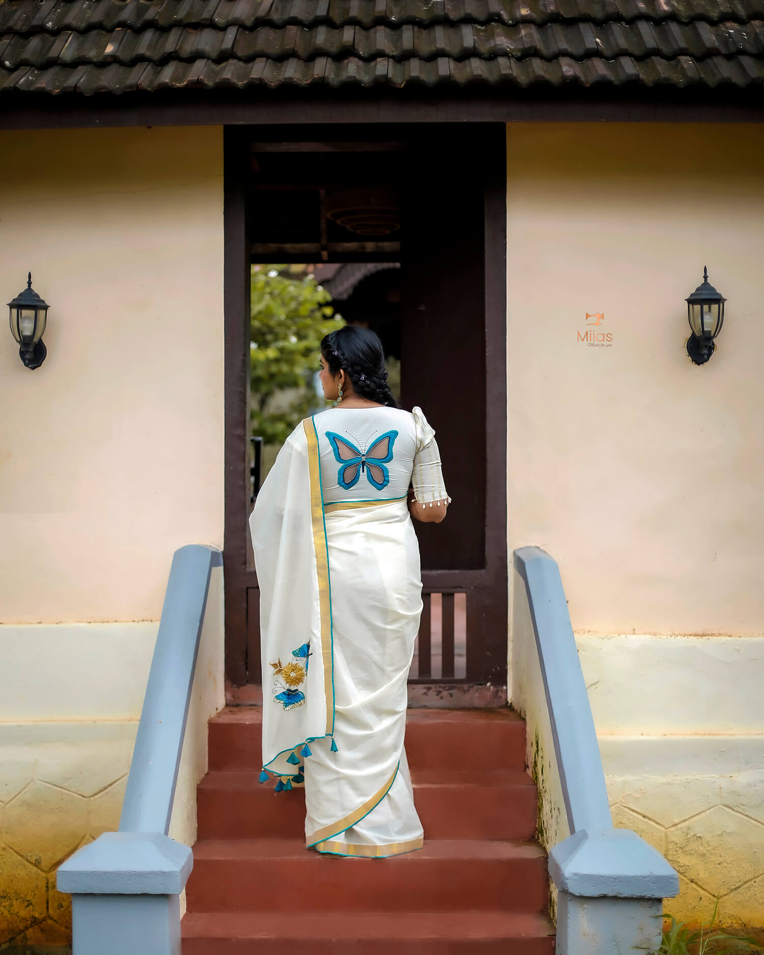 Kerala Cotton Saree & Unstitched Blouse-Onam 2025