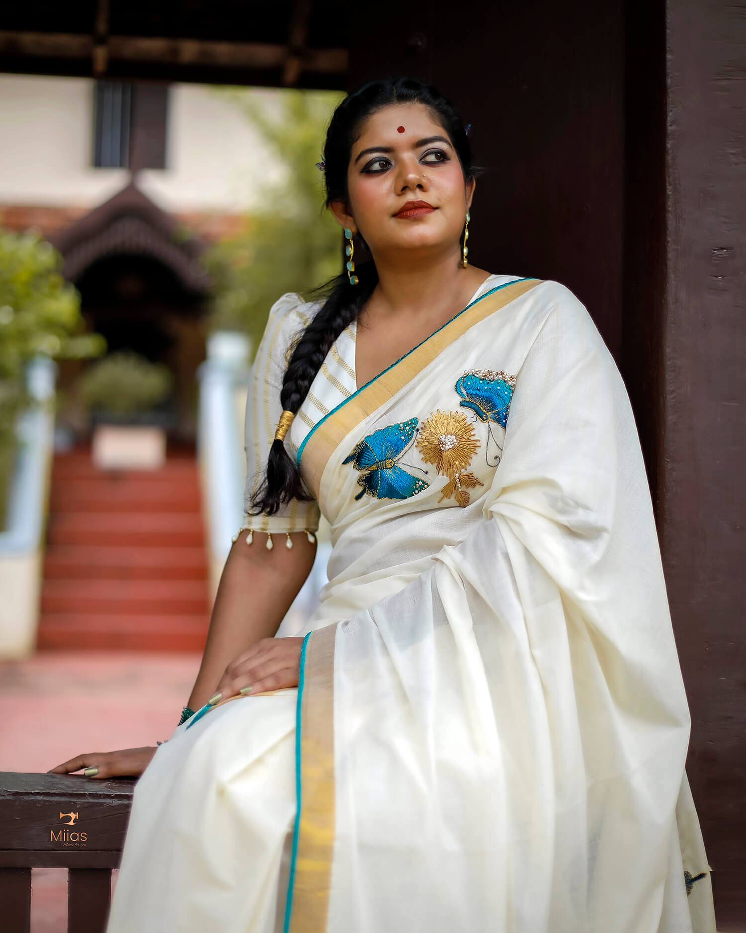 Kerala Cotton Saree & Unstitched Blouse-Onam 2025
