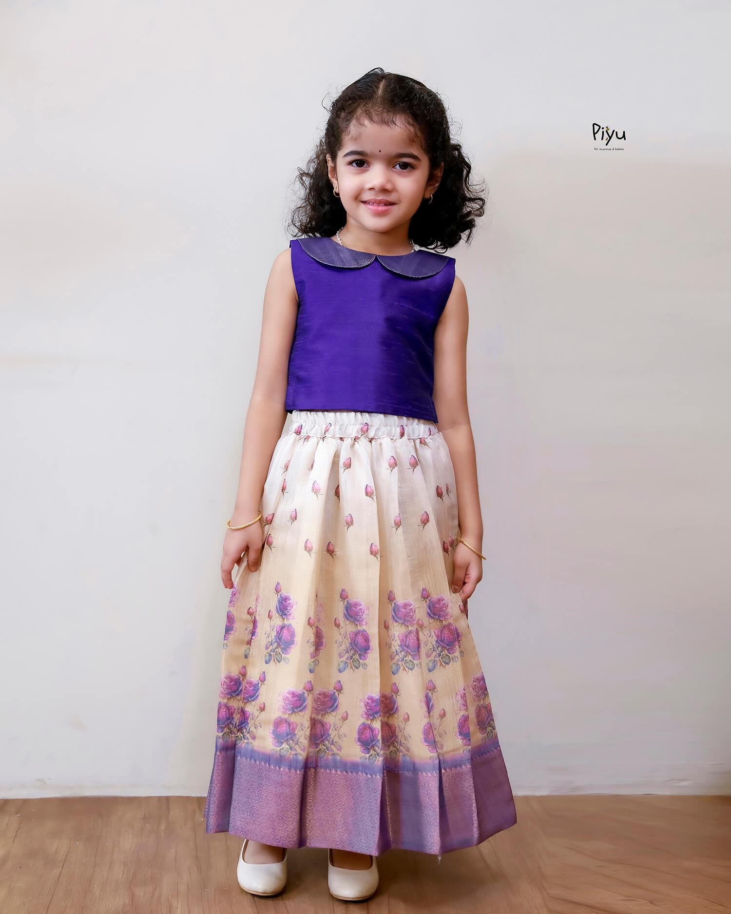 Semi-Silk Blouse | Cotton Tissue Skirt Set