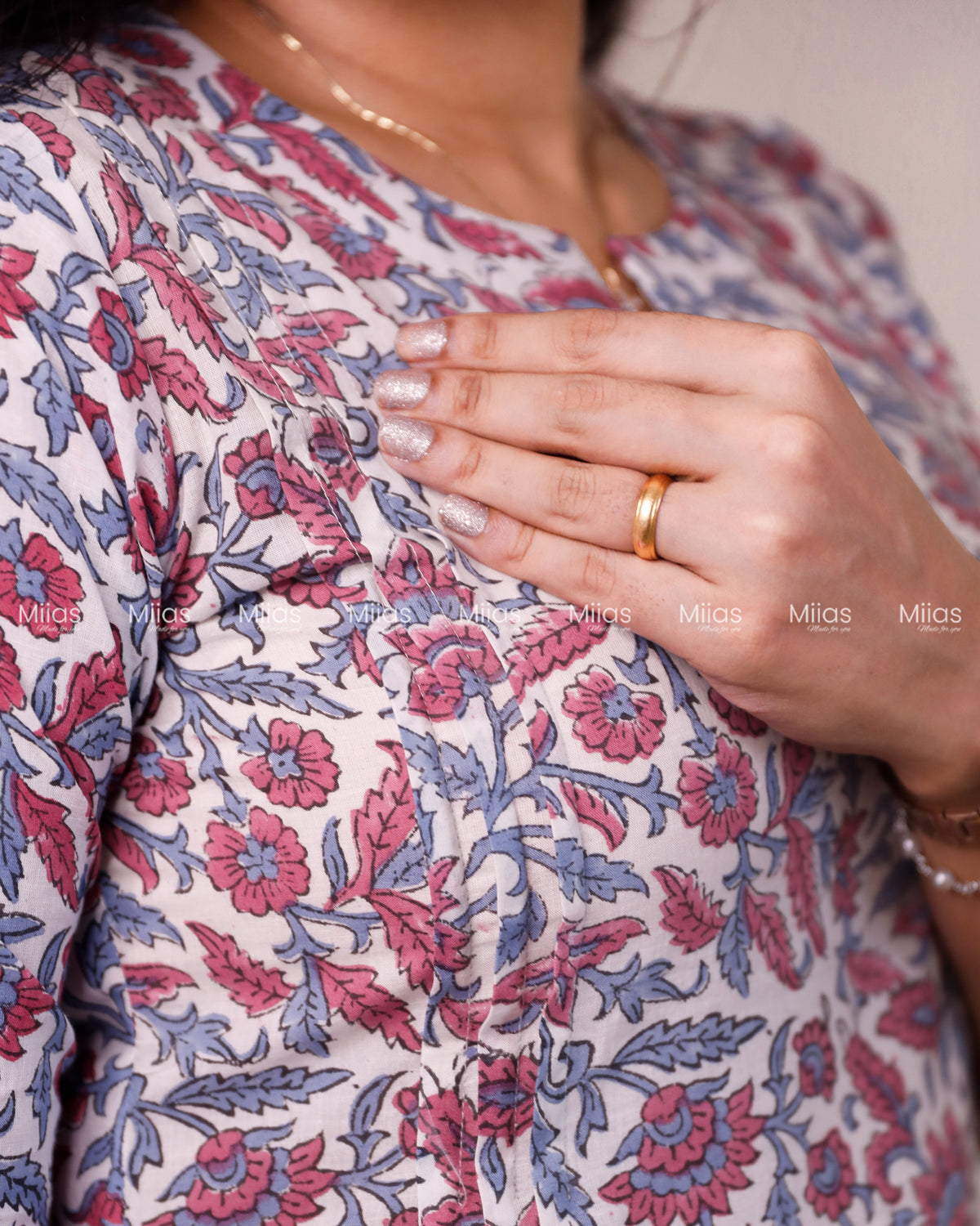 Jaipur Cotton Co-ord Set | Pintuck Detail + Semi-Parallel | White