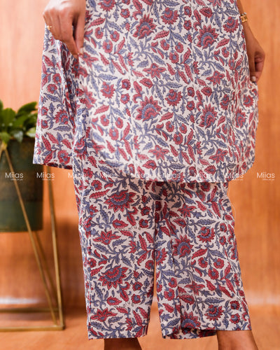 Jaipur Cotton Co-ord Set | Pintuck Detail + Semi-Parallel | White