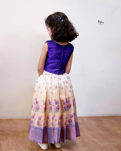 Semi-Silk Blouse | Cotton Tissue Skirt Set