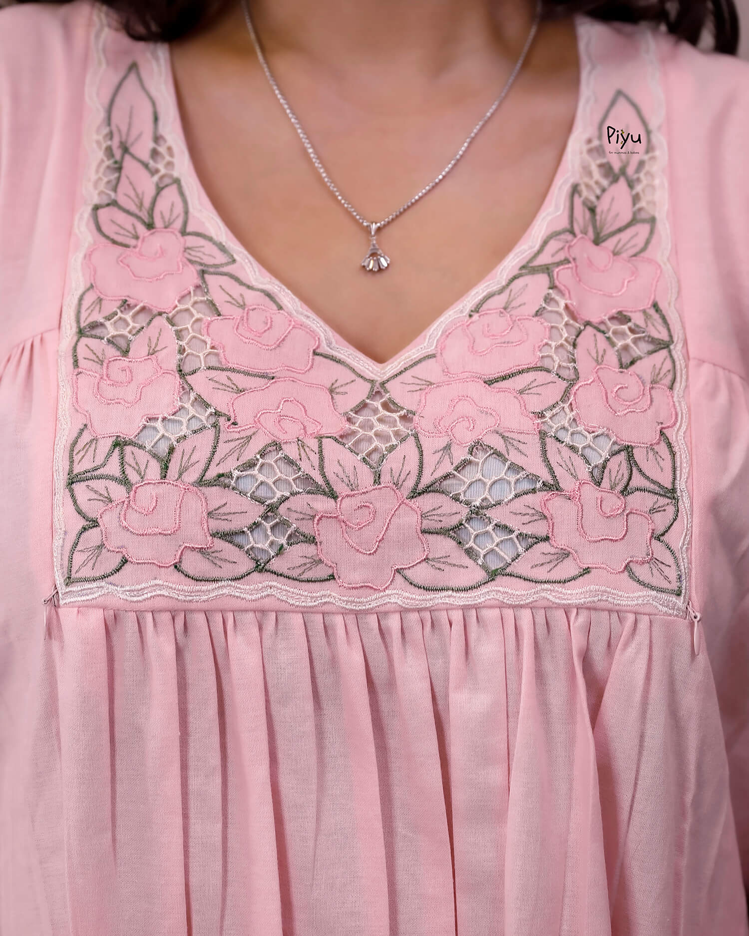 Cotton Sleeveless Maternity Nursing Dress