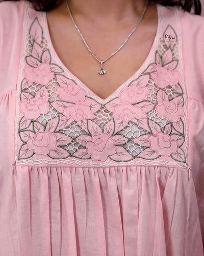 Cotton Sleeveless Maternity Nursing Dress