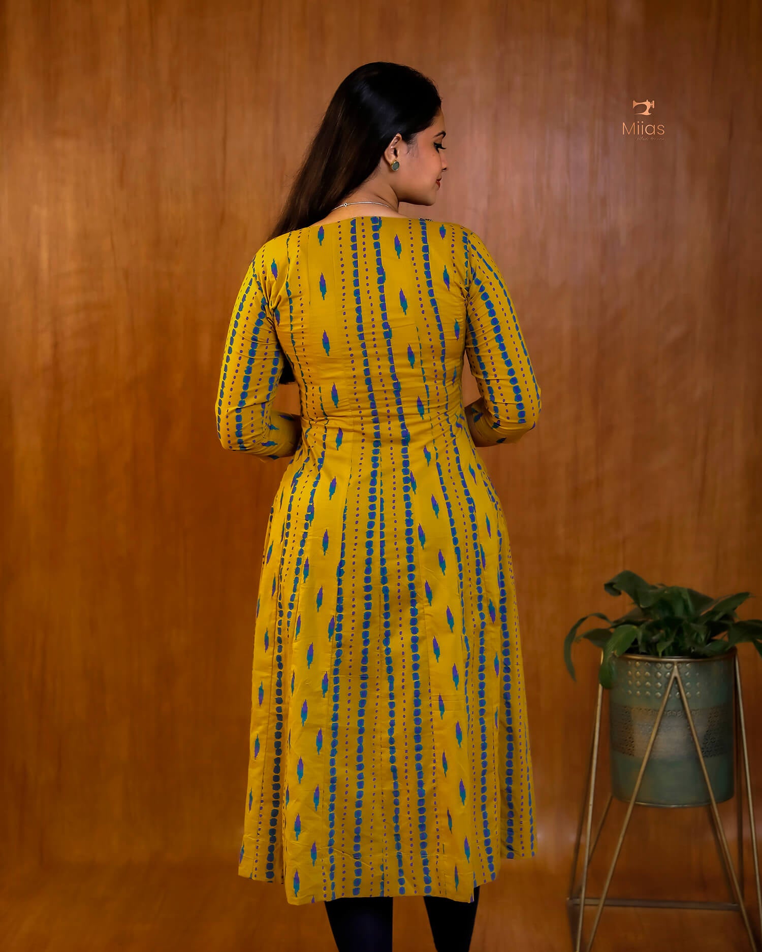 Panel-Cut Kurti | South Cotton | Heavy Bead & Mirror Work