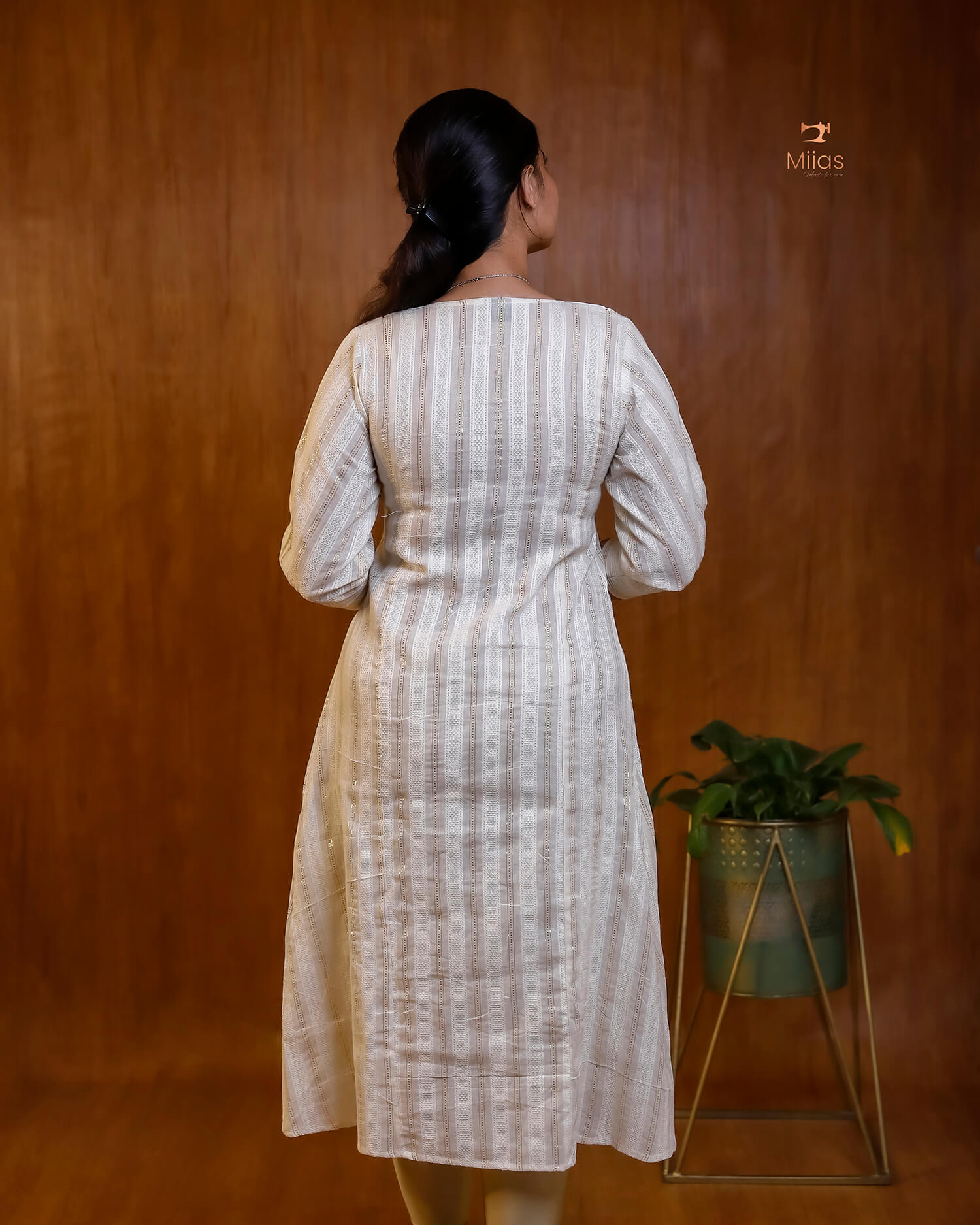 Elegant Cotton Kurti With Gota Patti Lace-Onam 2025