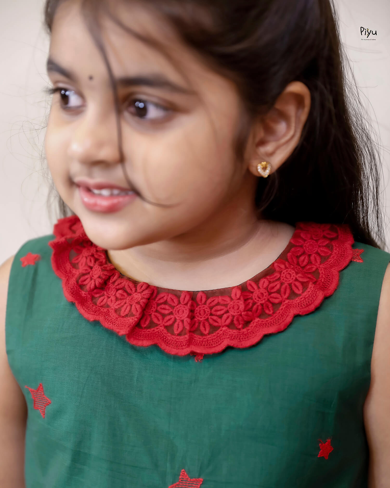 Mul Chanderi A-Line Frocks: Embroidered & Lace-Trimmed