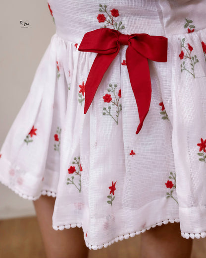Kota Frock: Embroidered Low-Waist Kids Dress with Lace