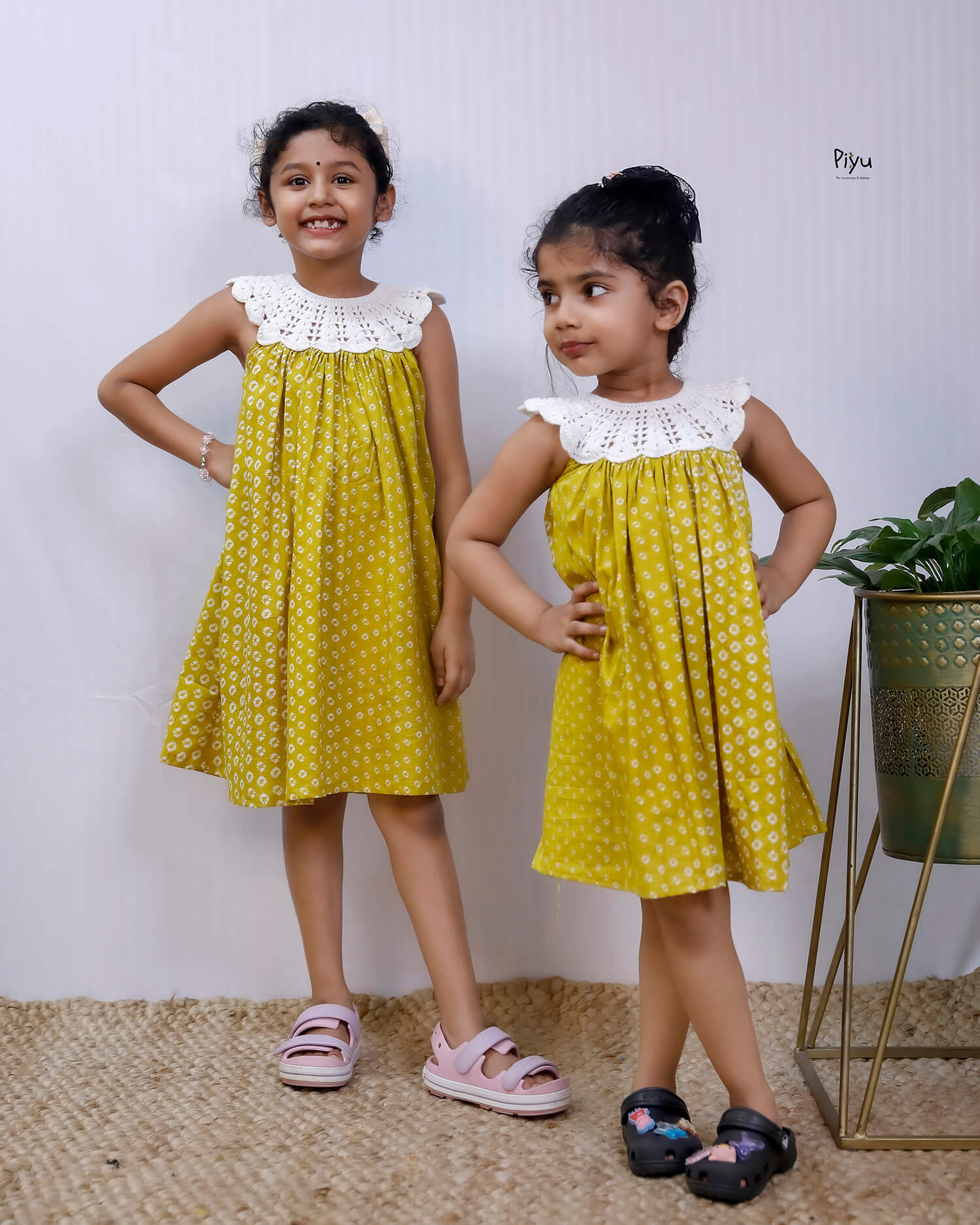 Cotton Frock: Super Soft & Comfy with Crochet Yoke for Girls