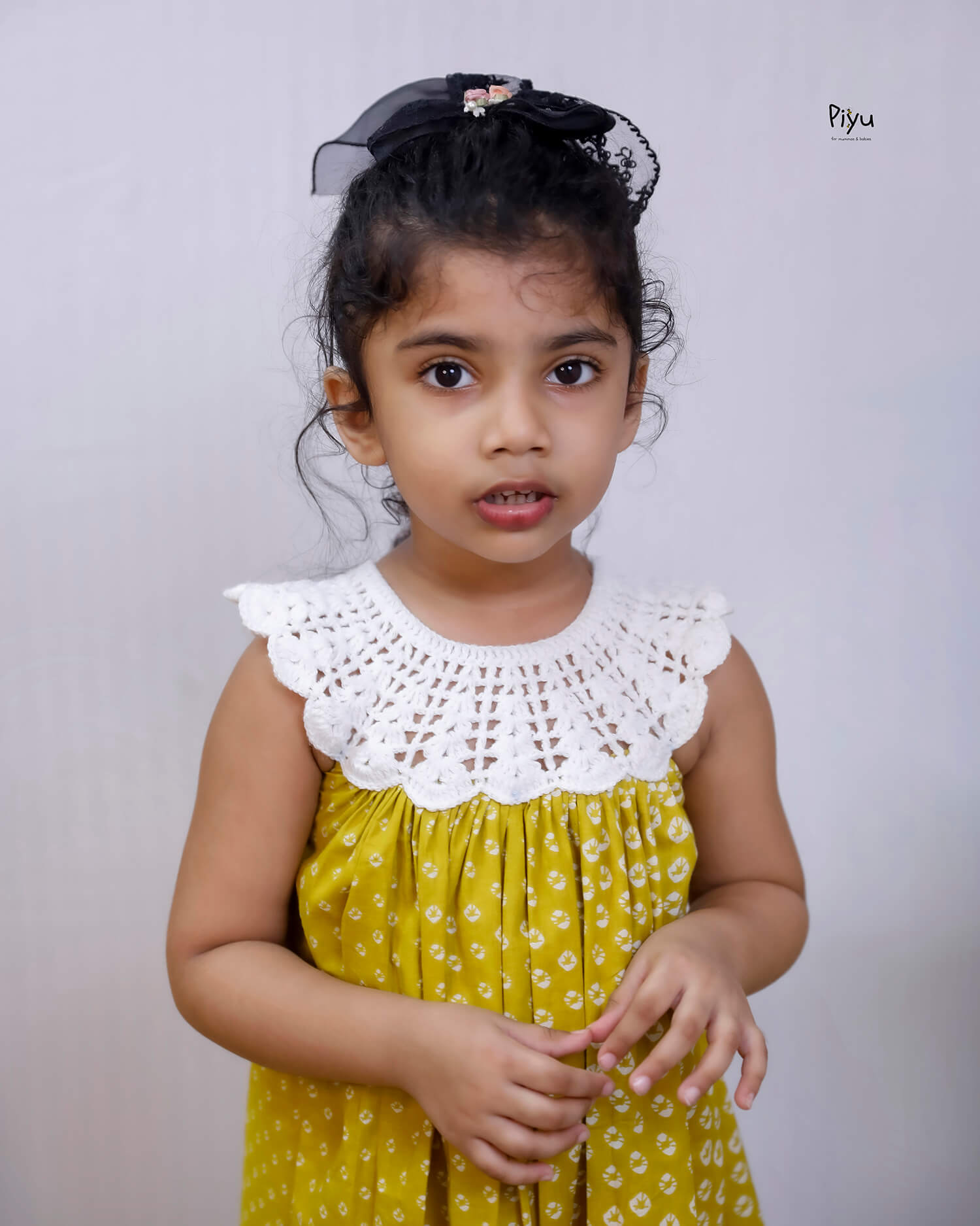 Cotton Frock: Super Soft & Comfy with Crochet Yoke for Girls