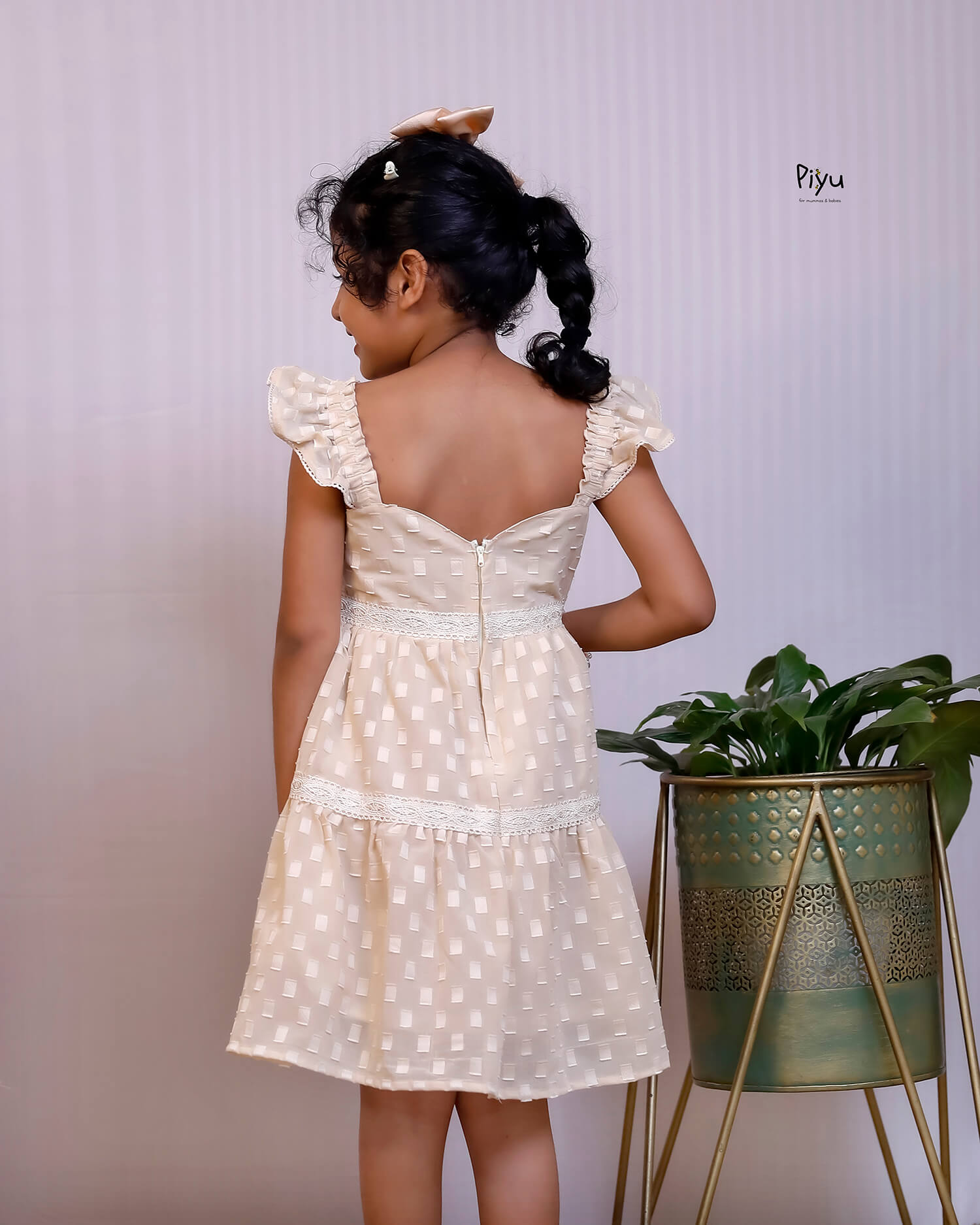 Mulcotton Kids's Frock with Vintage Lace & Embroidery