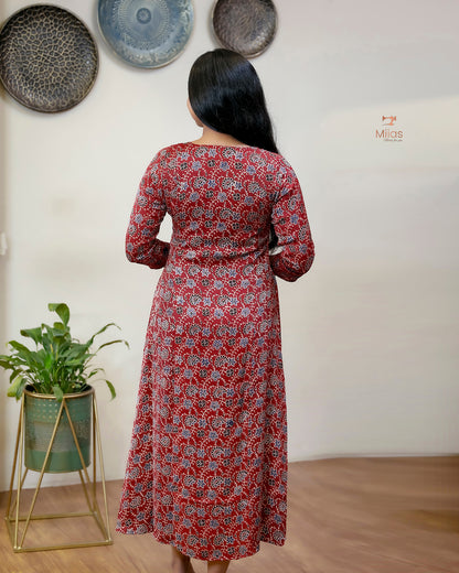 Modal Silk Kurti: Embellished & Lined for Elegance