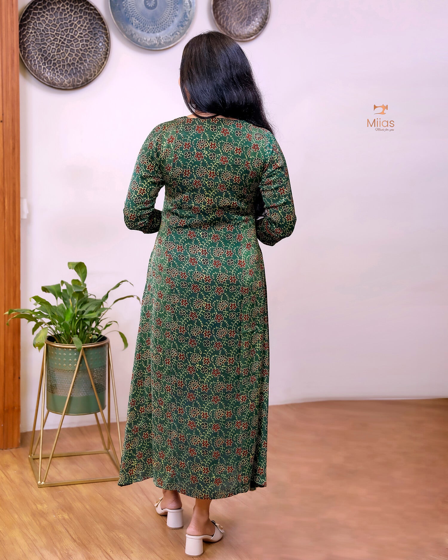 Modal Silk Kurti: Embellished & Lined for Elegance