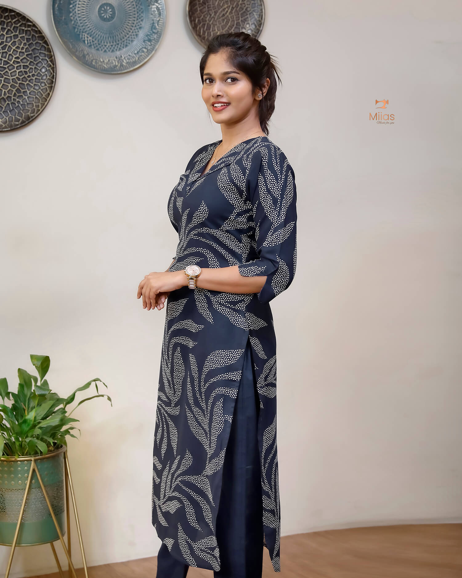 Vatican Fabric Co-ord Set - Elegant Top & Cotton Pants