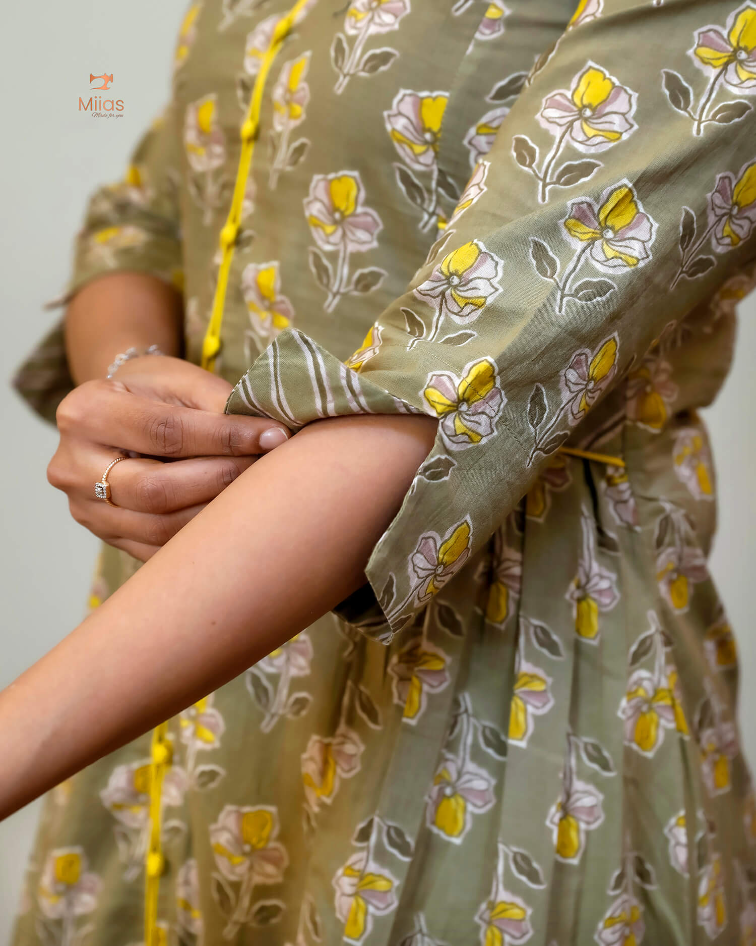 Cotton Co-ord Set: Effortless Style & Comfort-Moss Green