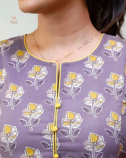 Cotton Co-ord Set: Effortless Style & Comfort-Lavender