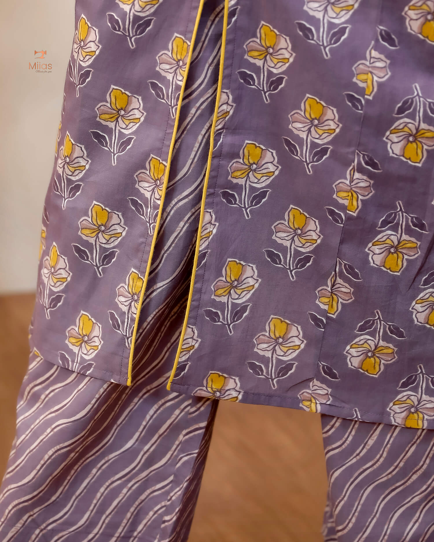 Cotton Co-ord Set: Effortless Style & Comfort-Lavender