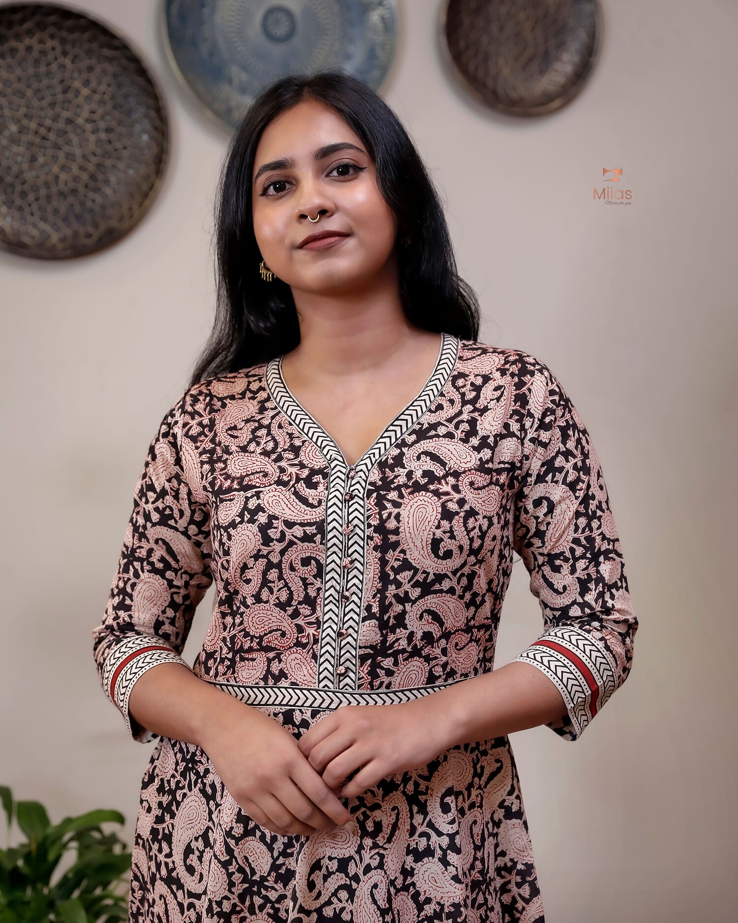 South Cotton Kurti | Elegant Umbrella Cut & Hand Block Print