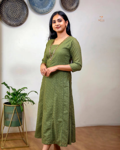 Elegant Sequined Panel Top in Soft Cotton