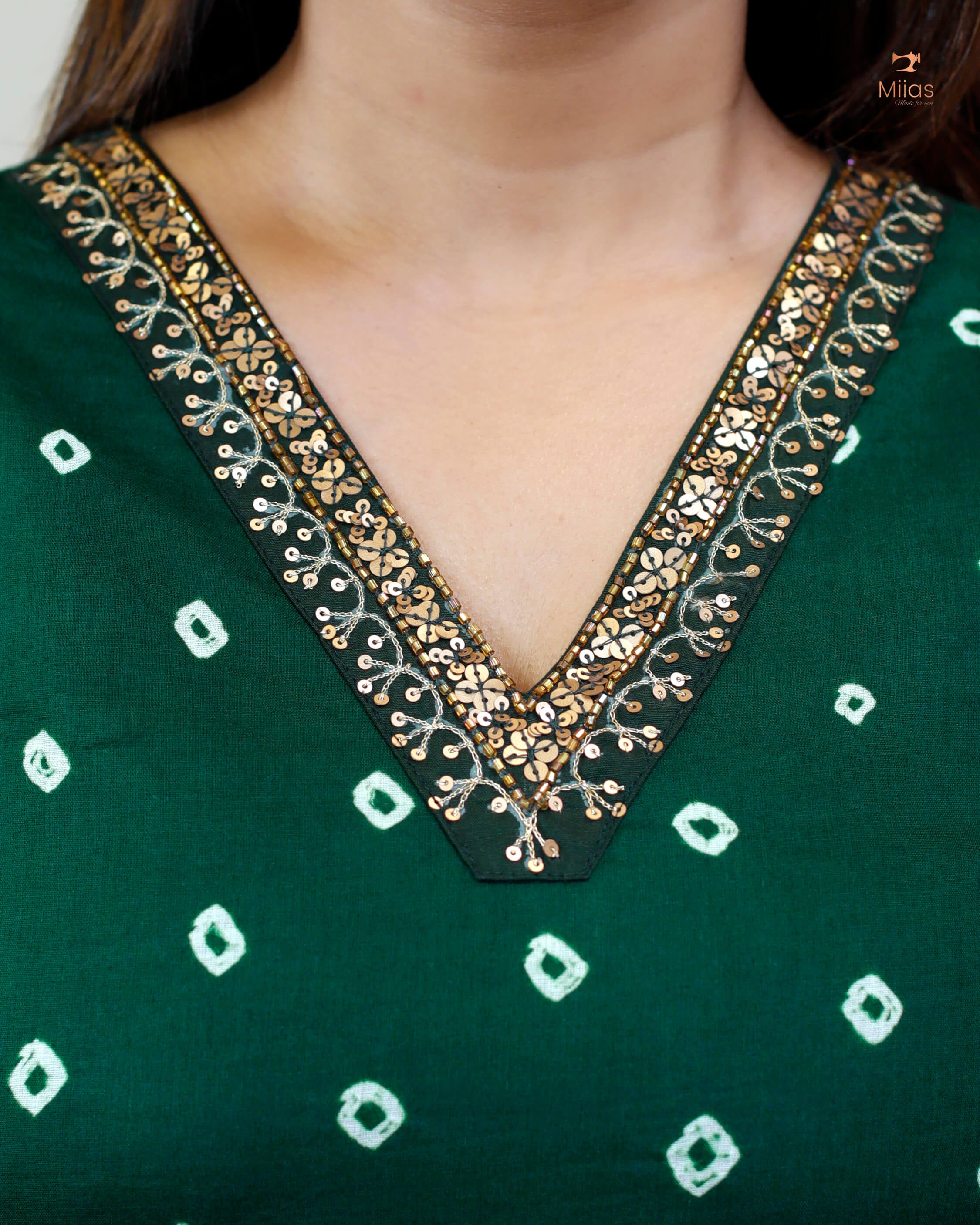 Bandhani Printed Mul cotton Co-ord set