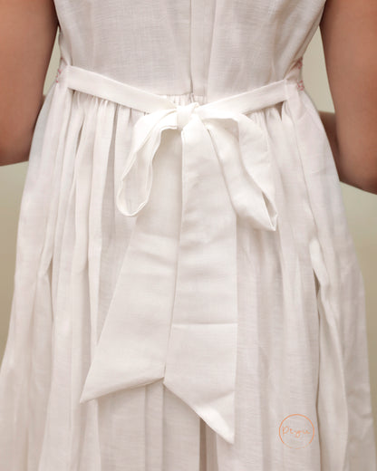 Kids Frock with smocking and hand embroidery