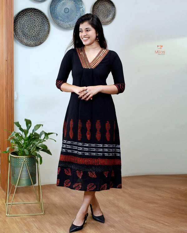 A line  Dress kurti