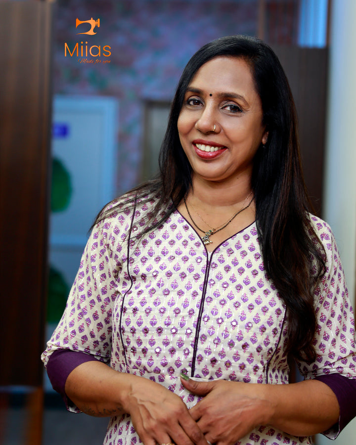 Lurex Soft Cotton Umbrella Kurti