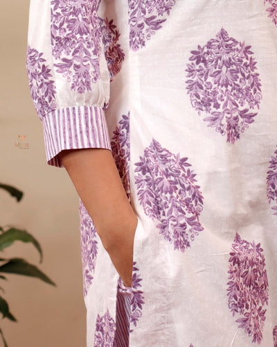 South Cotton co-ord Set-Lilac