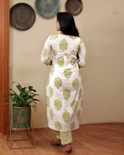 South Cotton co-ord Set-Green