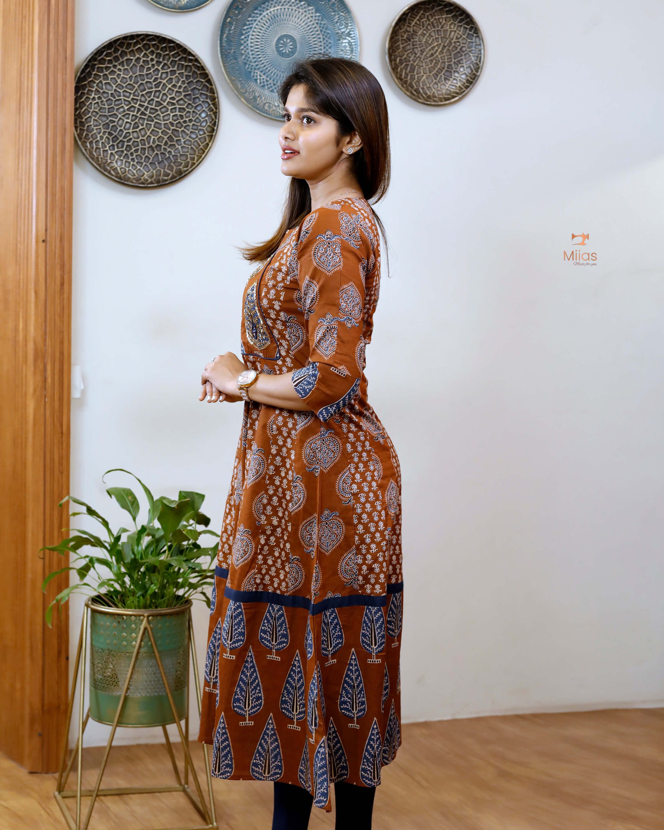 Pure Cotton panel cut Kurti