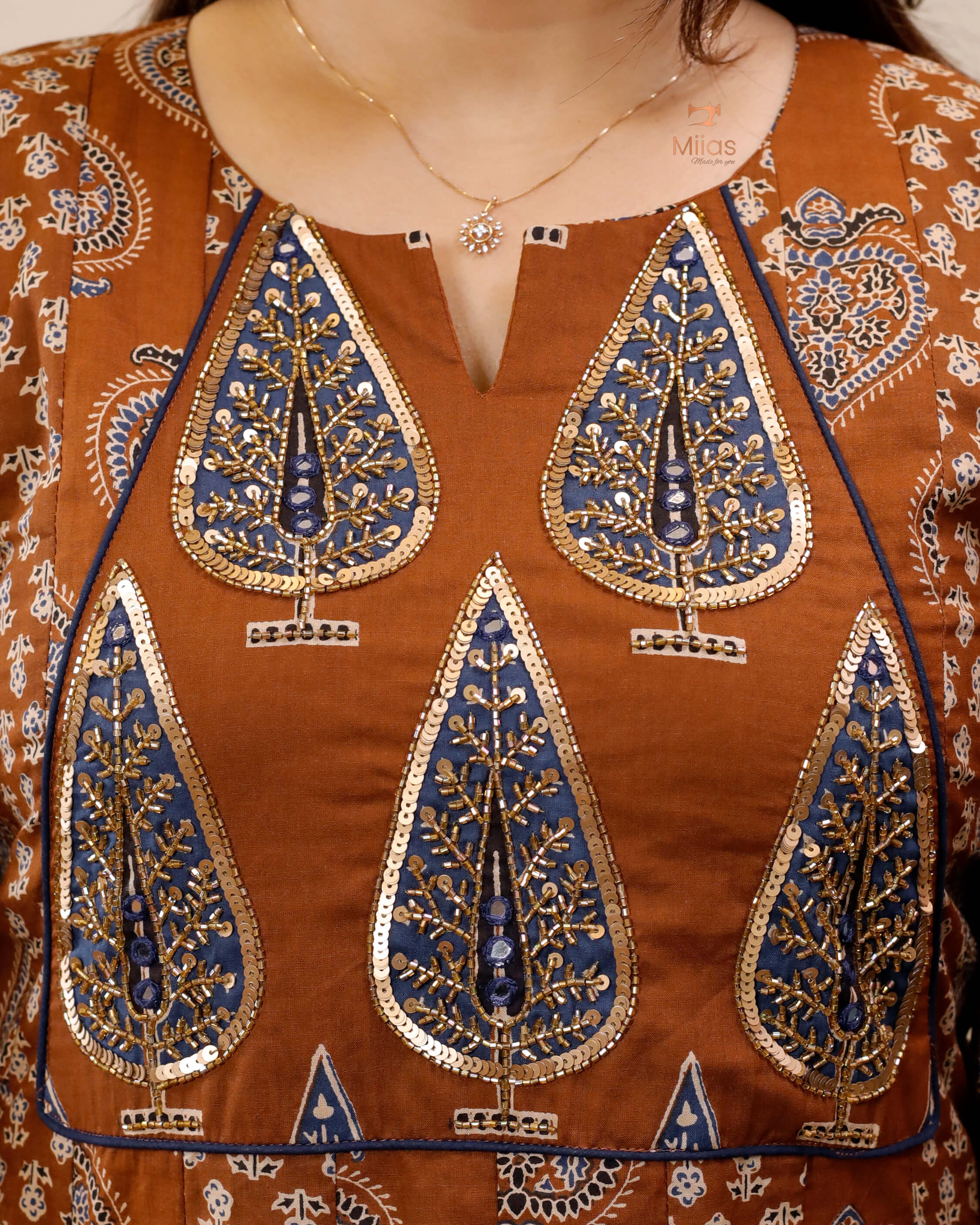 Pure Cotton panel cut Kurti