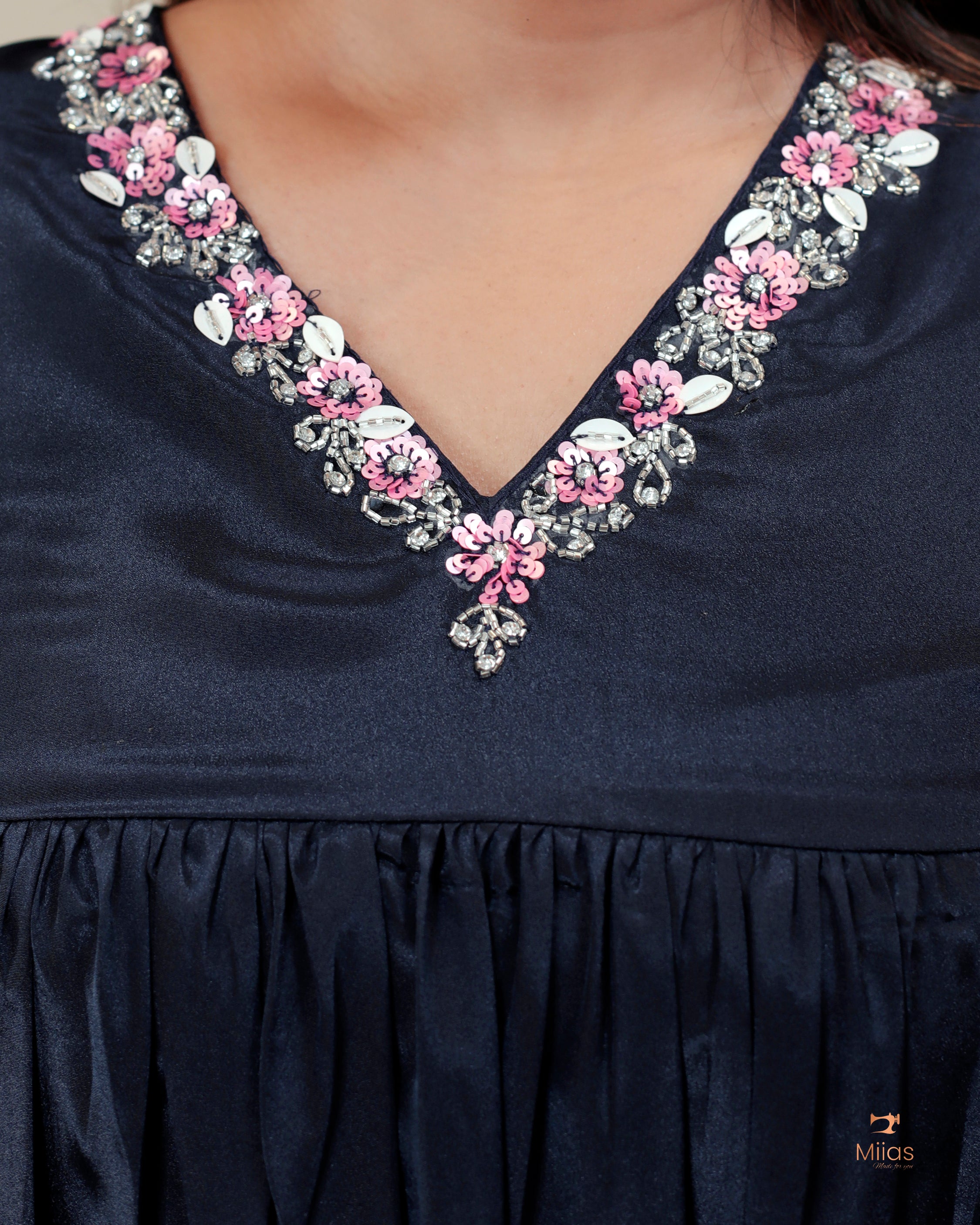 Crepe silk dress-style kurti