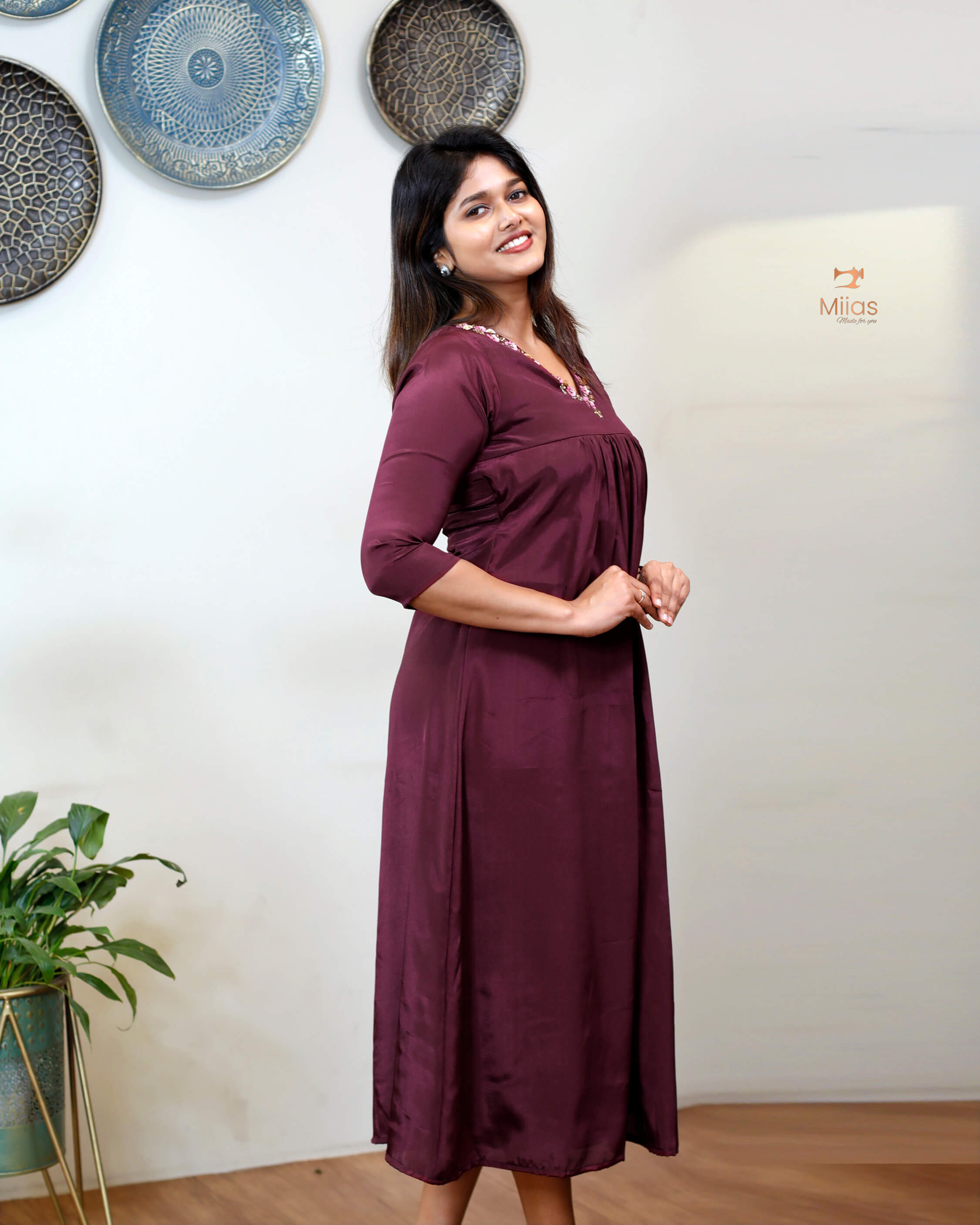 Crepe silk dress-style kurti