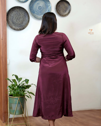 Crepe silk dress-style kurti
